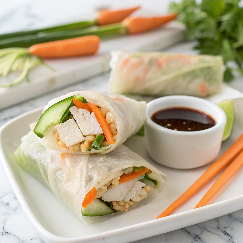 Chicken Spring Rolls Recipe - Recipe Image