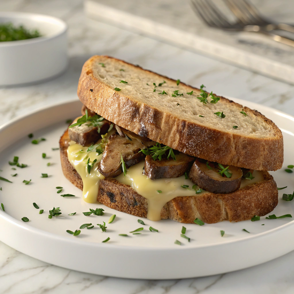 Mushroom Sandwich Melts Recipe - Recipe Image