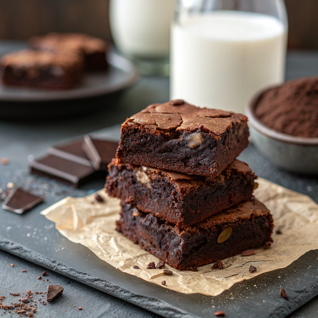 Cocoa Powder Brownies Recipe - Recipe Image