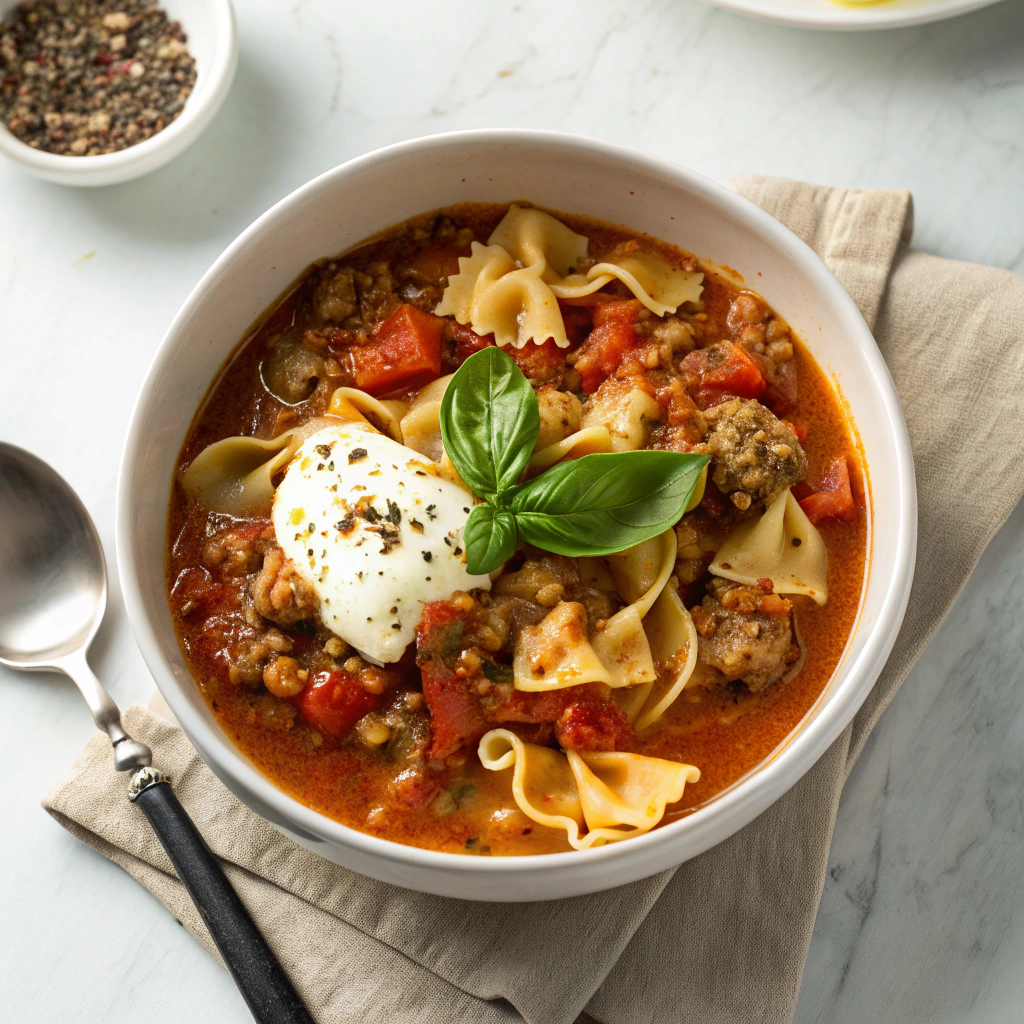 Easy Lasagna Soup Recipe - Recipe Image