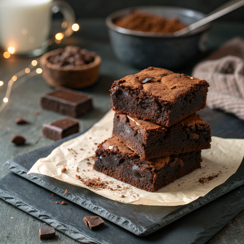 Cocoa Powder Brownies Recipe - Recipe Image
