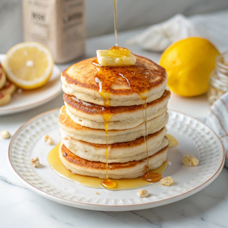 Blueberry Lemon Pancakes with Lemon Curd Recipe