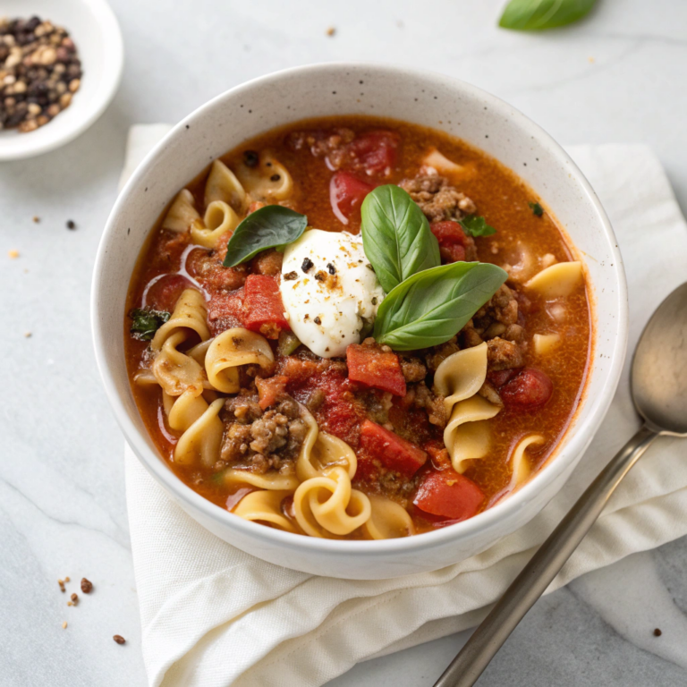 Easy Lasagna Soup Recipe
