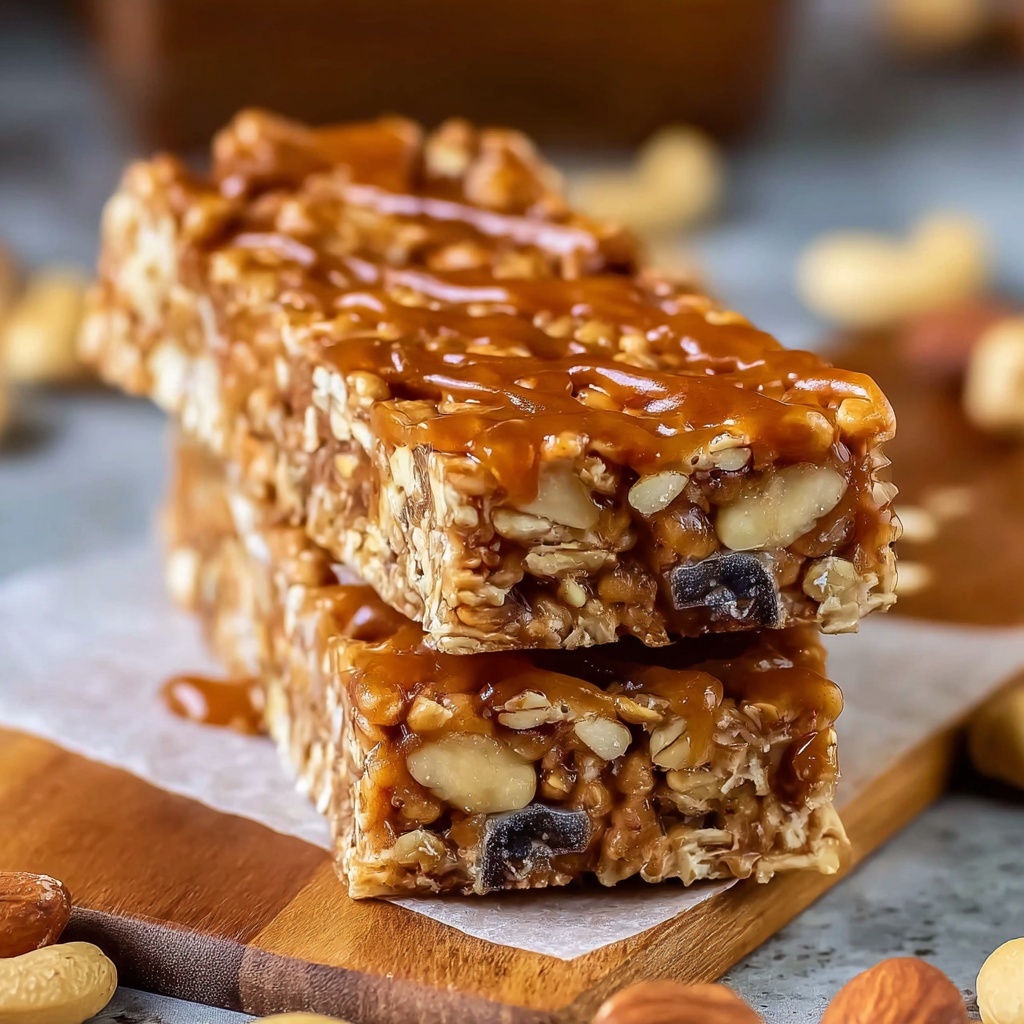 Chewy Homemade Granola Bars Recipe - Recipe Image