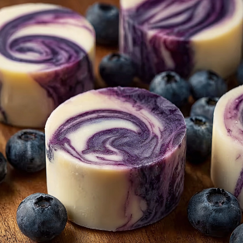 Blueberry Swirl Yogurt Bites Recipe - Recipe Image