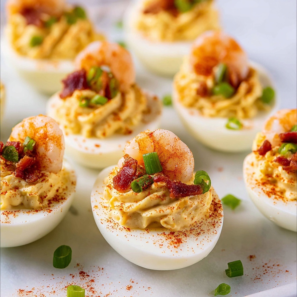 Cajun Shrimp Deviled Eggs Recipe - Recipe Image