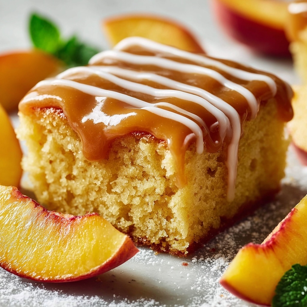 Brown Sugar Peach Cake Recipe - Recipe Image