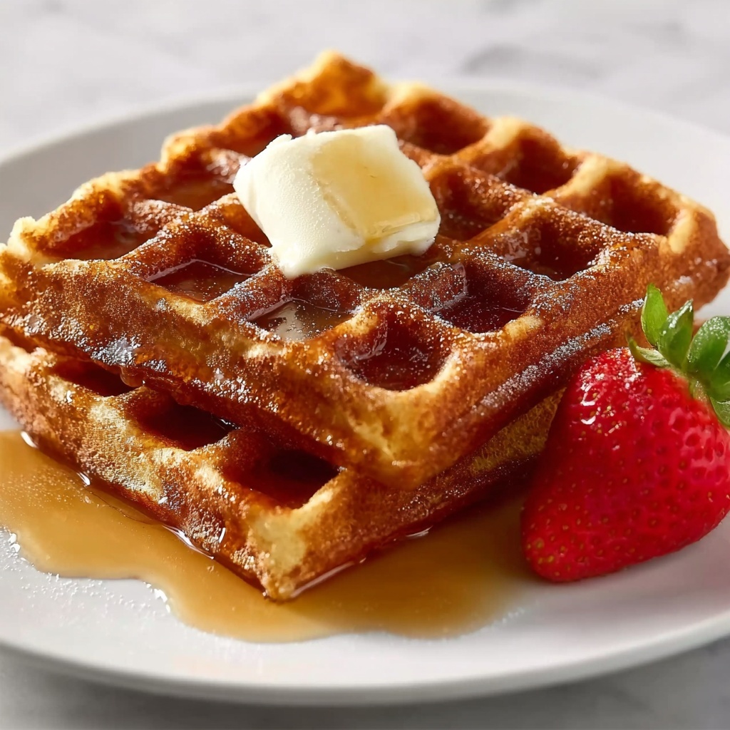 Old-Fashioned Pound Cake Waffles Recipe - Recipe Image