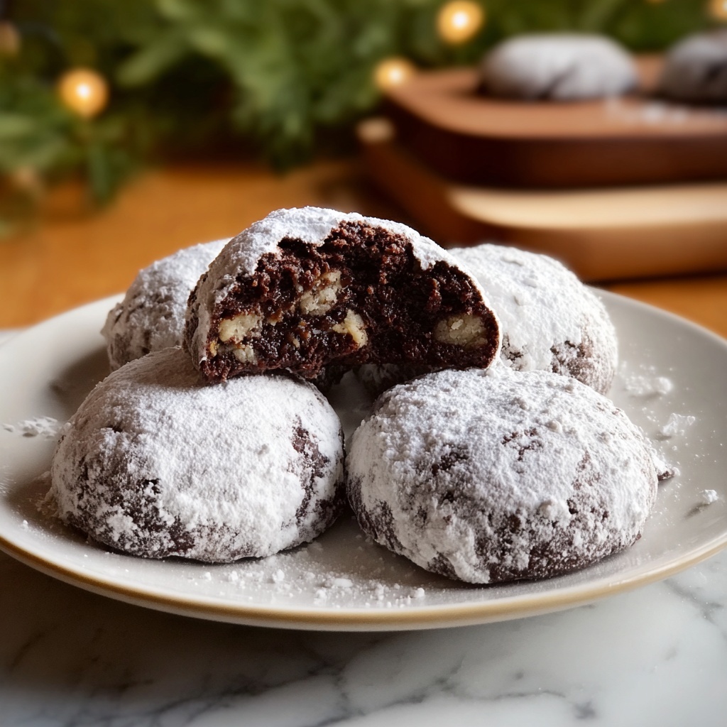 Classic Chocolate Snowball Cookies Recipe - Recipe Image