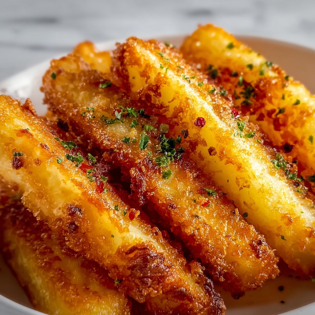Crispy Hungarian Potato Cheese Sticks Recipe - Recipe Image