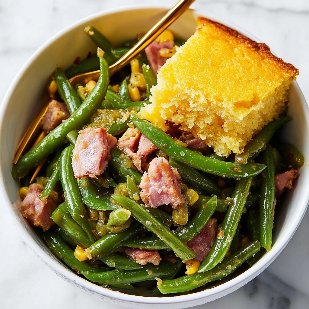 Real Deal Southern Green Beans with Smoked Turkey Recipe - Recipe Image