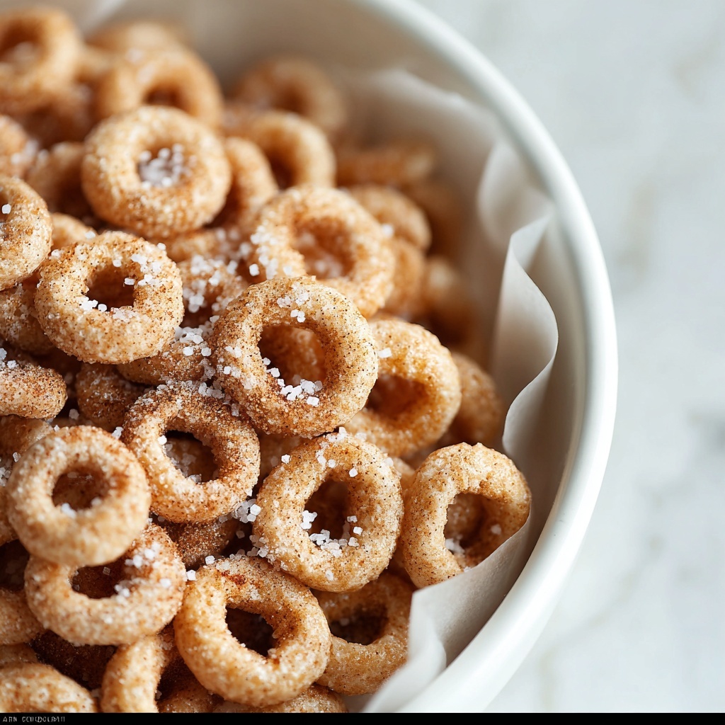 Mini Doughnut Hot Buttered Cheerios Recipe - Recipe Image