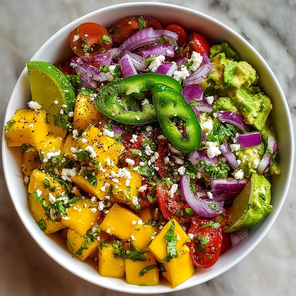 Avocado Mango Salad with Lime Dressing Recipe - Recipe Image