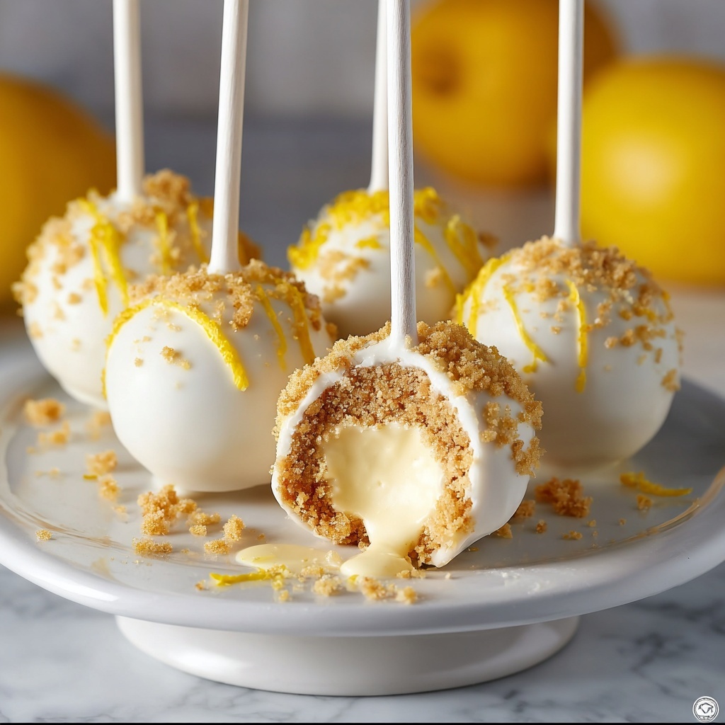 Lemon Meringue Cake Pops Recipe - Recipe Image