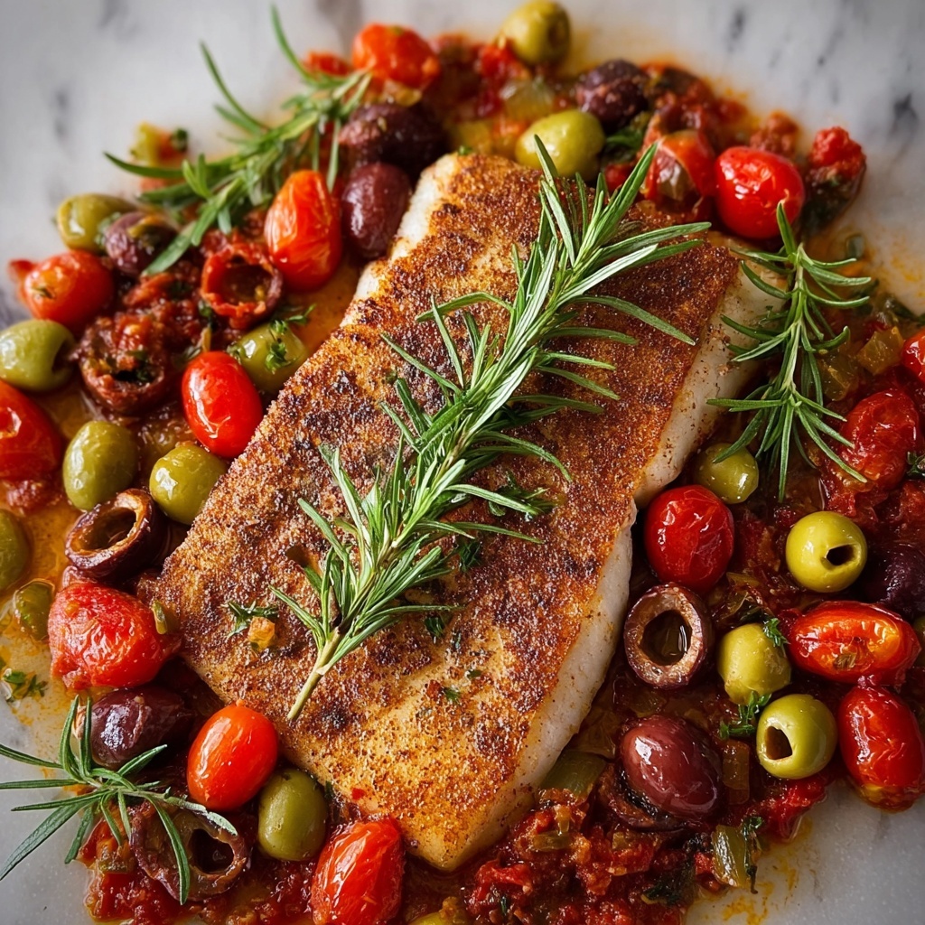 Mediterranean Baked Fish Delight Recipe - Recipe Image