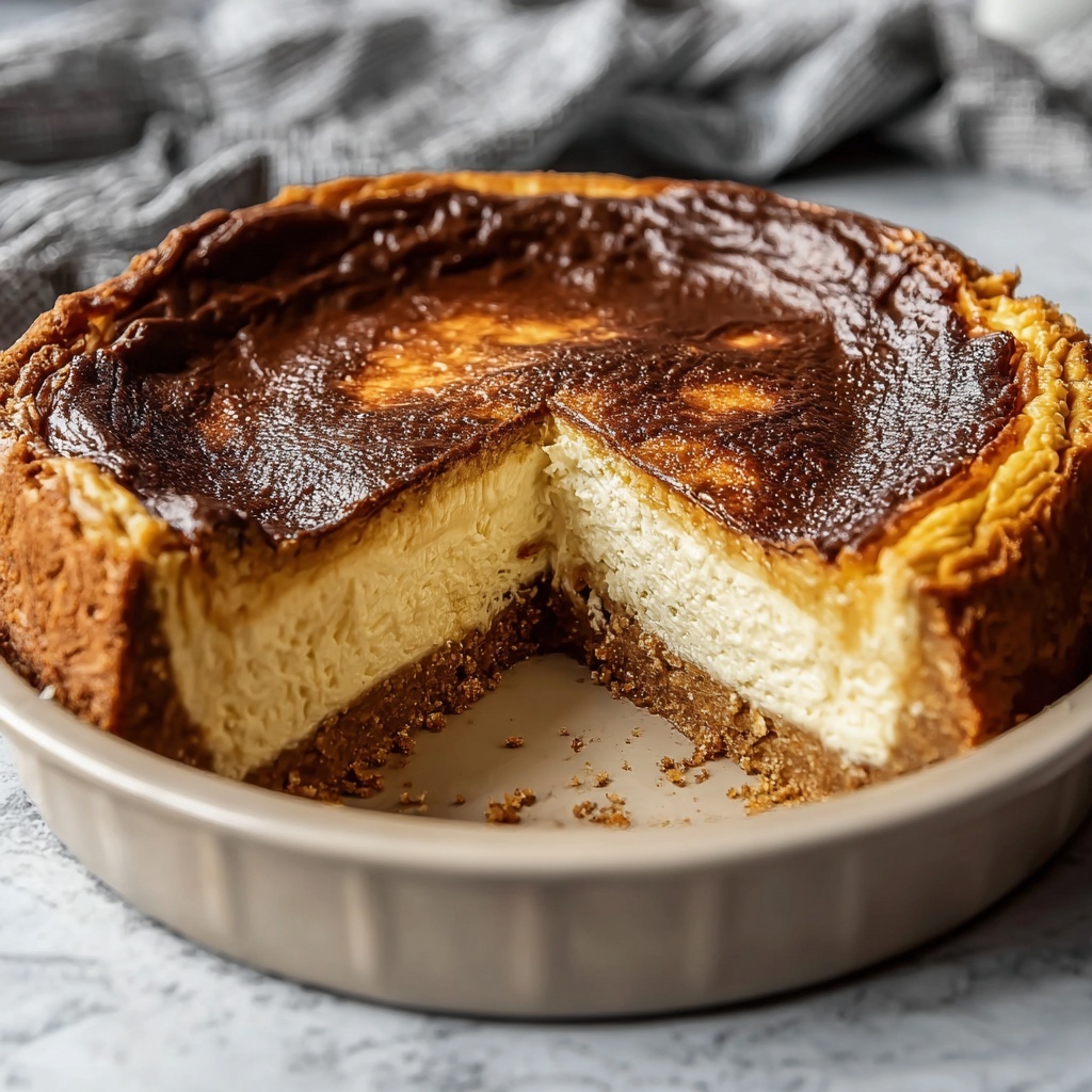 Loaf Pan Basque Cheesecake Recipe - Recipe Image