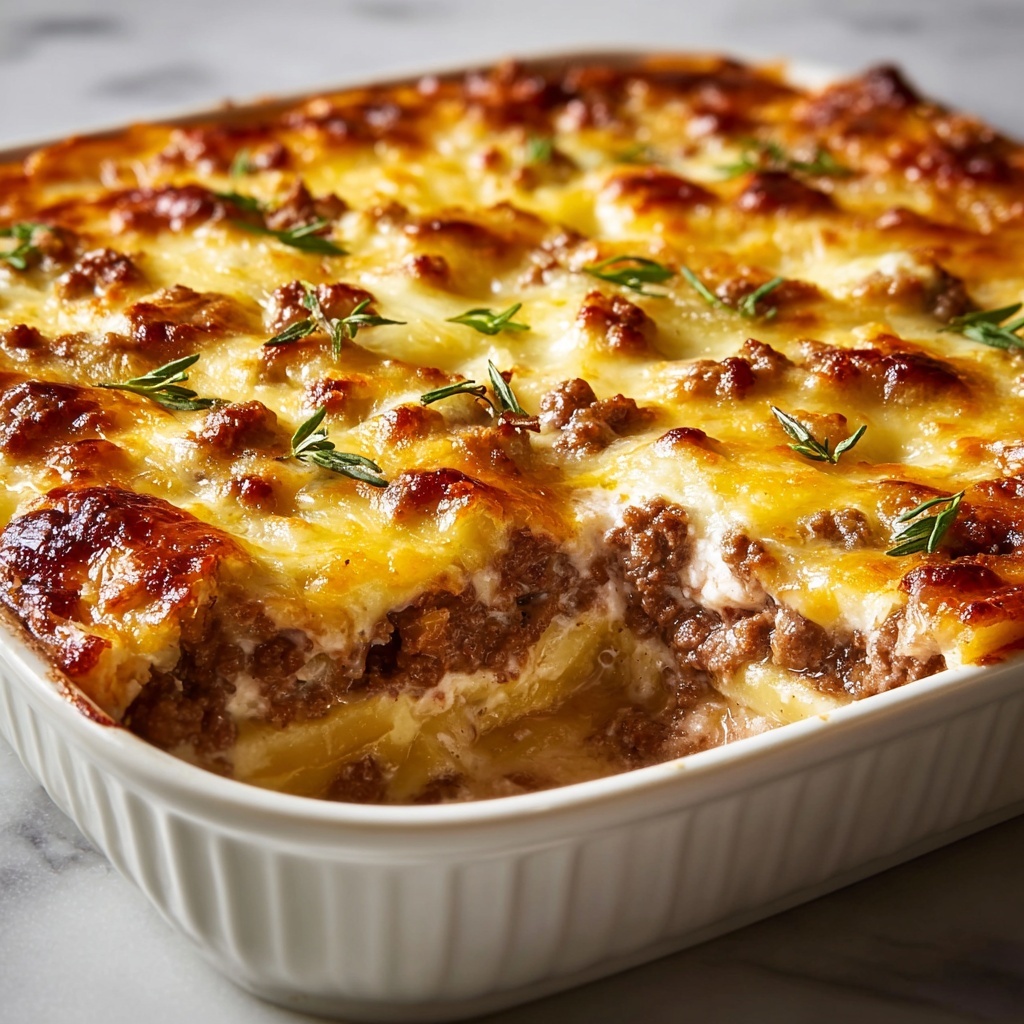 Sausage, Egg, and Cream Cheese Hashbrown Casserole Recipe - Recipe Image