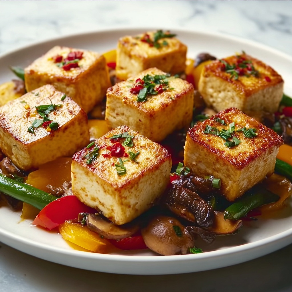 Stir-Fried Tofu with Vegetables Recipe - Recipe Image