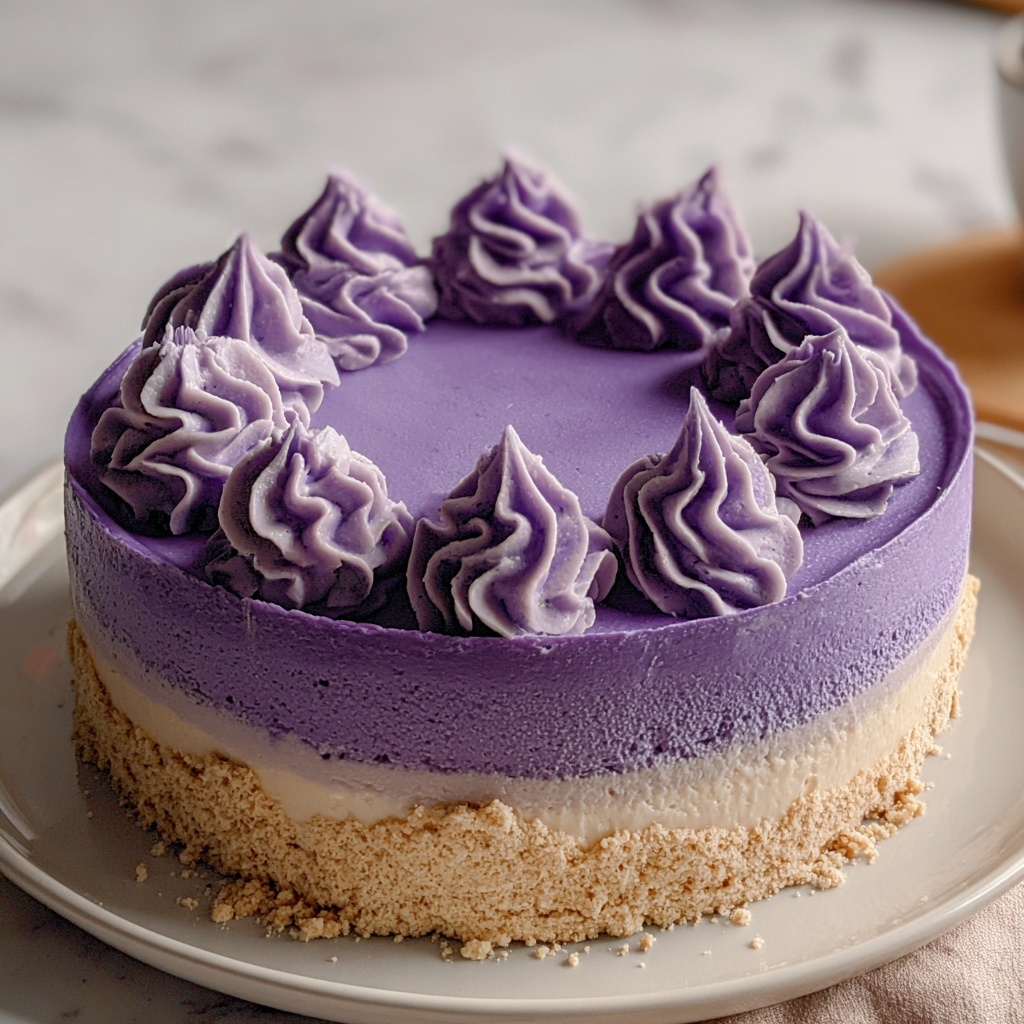 Ube Cheesecake Recipe - Recipe Image