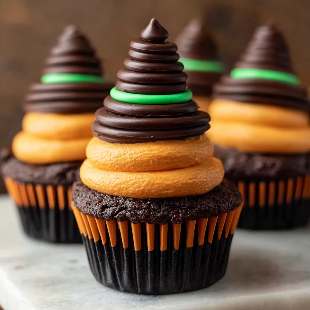 Spooky Witch Hat Cupcakes Delight Recipe - Recipe Image