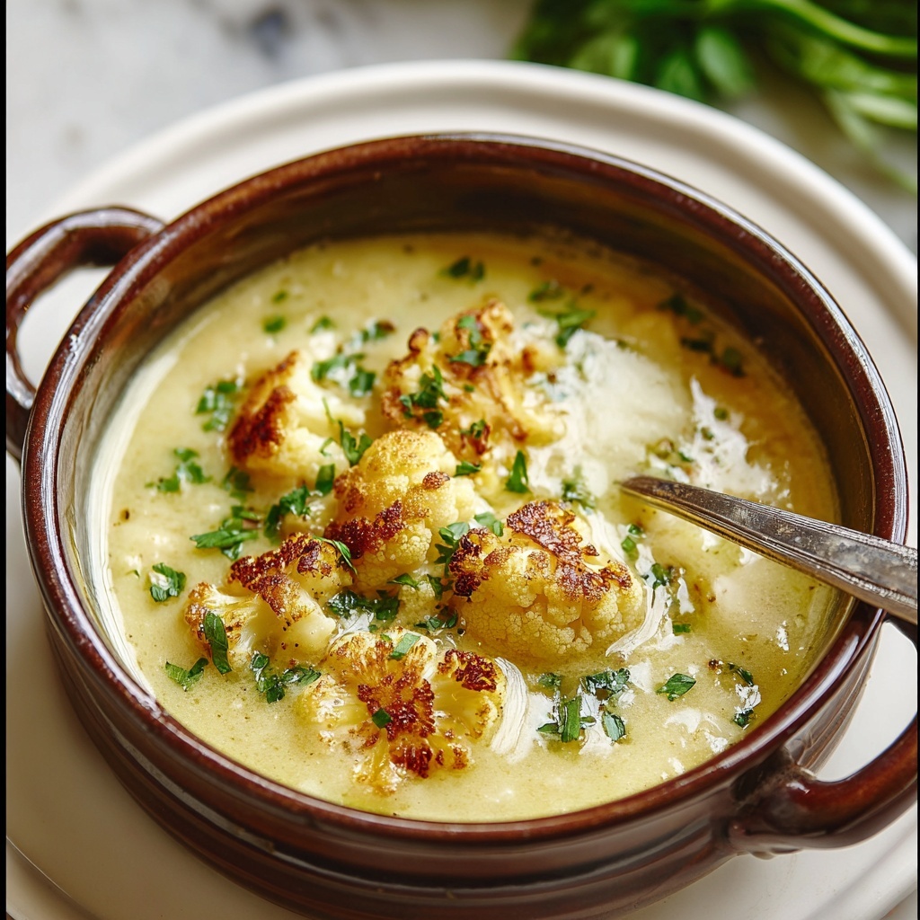 Roasted Cauliflower Soup Recipe - Recipe Image