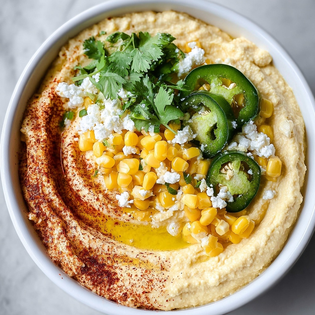 Street Corn Hummus Recipe - Recipe Image