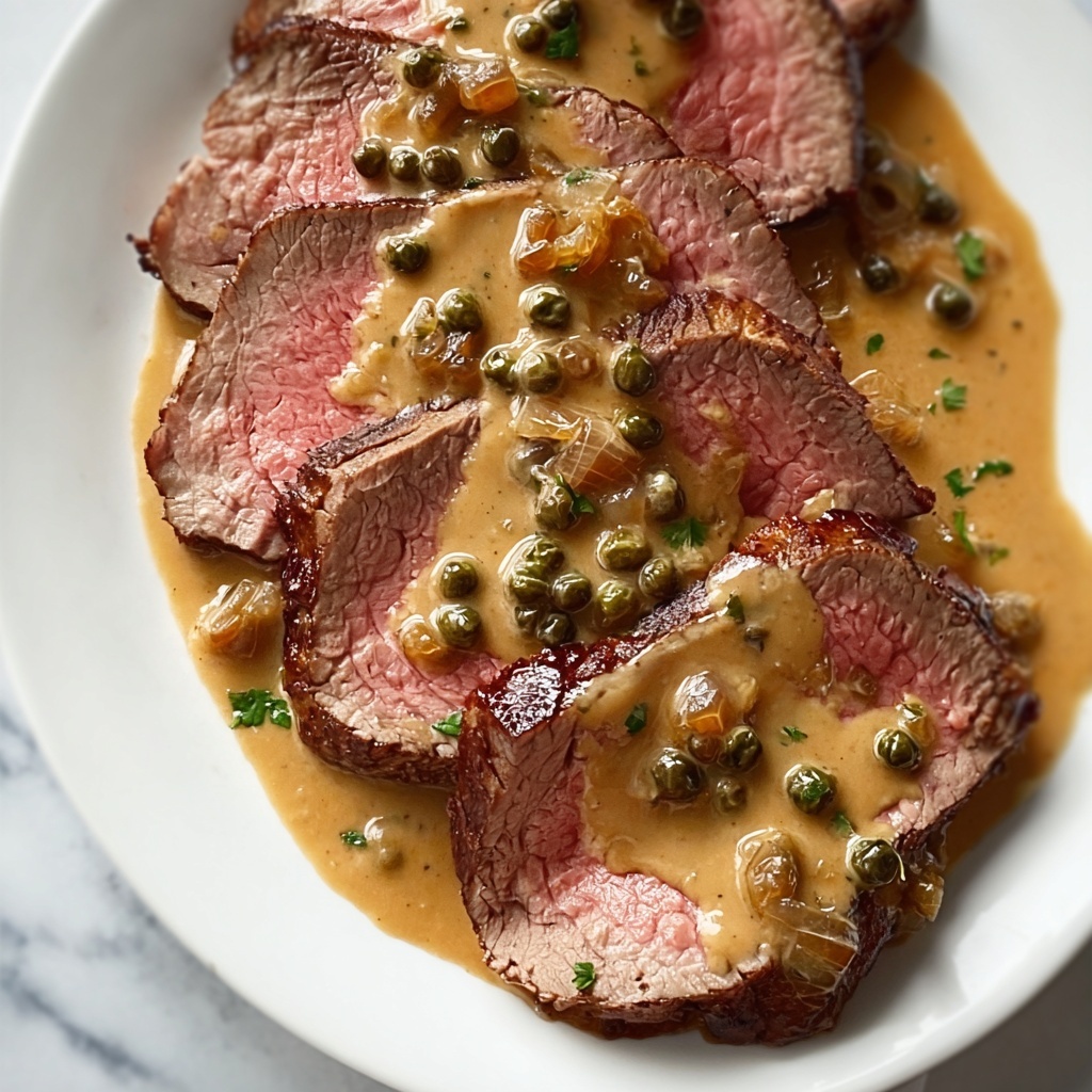 Steak au Poivre with Creamy Peppercorn Sauce Recipe - Recipe Image