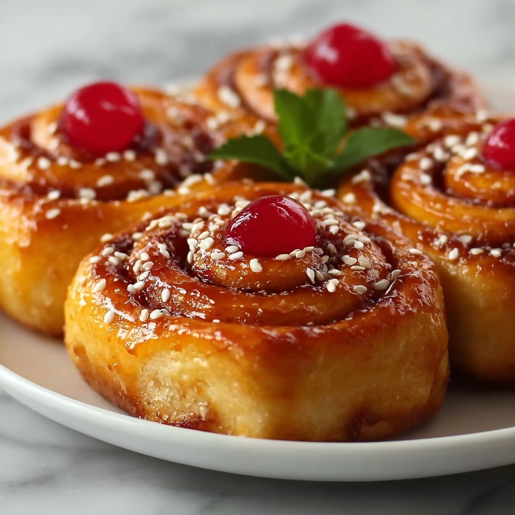 Cherry Cinnamon Rolls Recipe - Recipe Image
