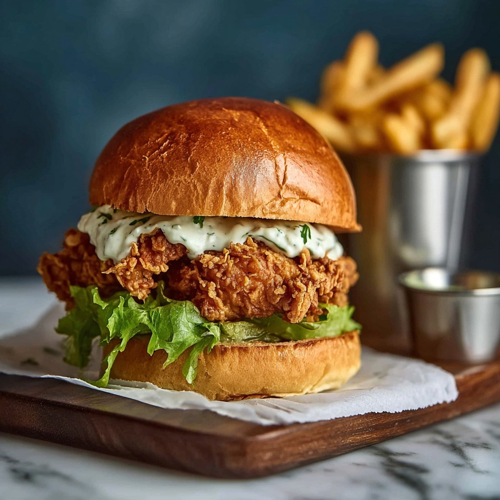 Spicy Chicken Fried Steak Sandwich Recipe - Recipe Image