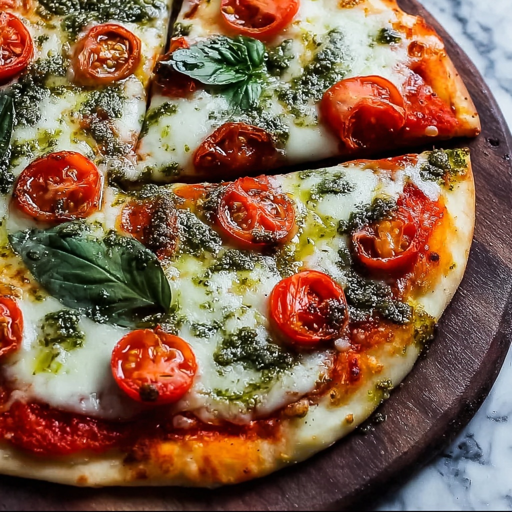 Quick Caprese Naan Pizza Recipe - Recipe Image