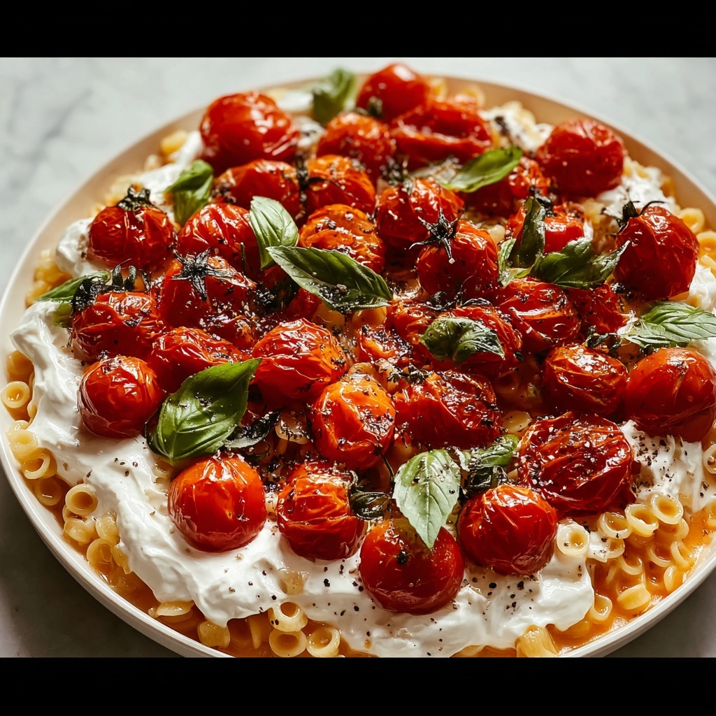 Roasted Tomato & Stracciatella Acini di Pepe Recipe - Recipe Image