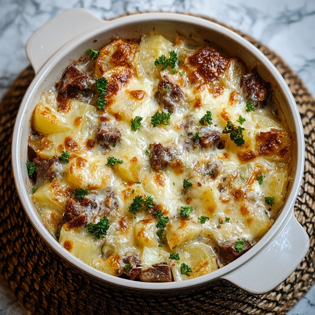 Cowboy Steak and Potato Casserole Recipe - Recipe Image