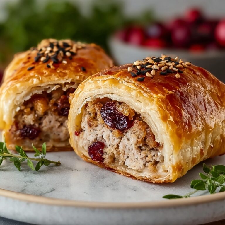 Turkey and Cranberry Sausage Rolls Recipe