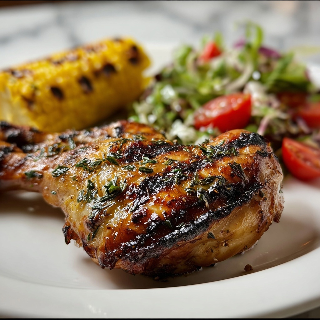 Grilled Spicy Herb Chicken Legs Recipe - Recipe Image