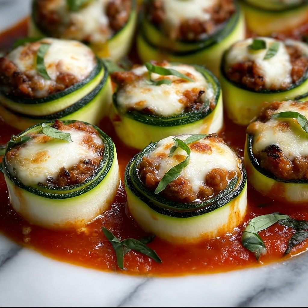Zucchini Rollatini with Ricotta, Italian Sausage, and Marinara Recipe - Recipe Image