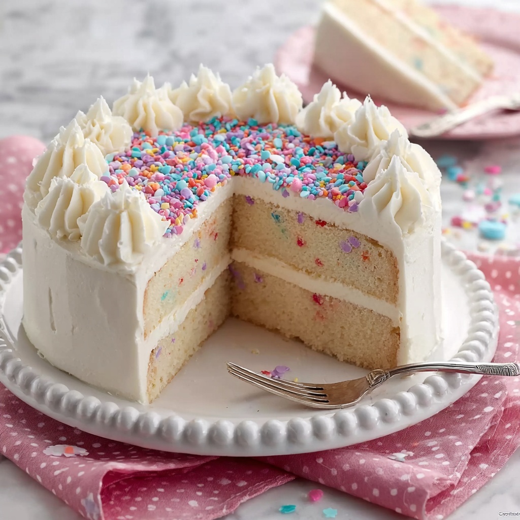 White Cake From Scratch Recipe - Recipe Image