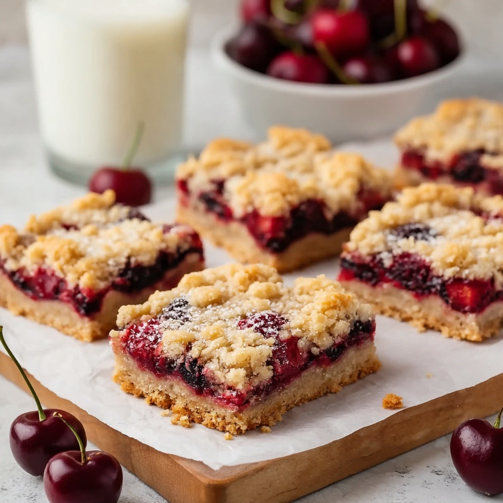 Cherry Crumble Bars Recipe - Recipe Image