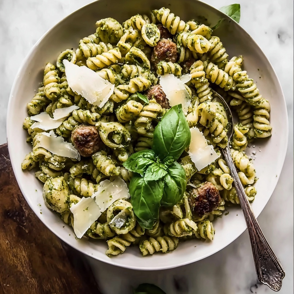 One Pot Lemon Basil, Asparagus, and Sausage Pasta Recipe - Recipe Image