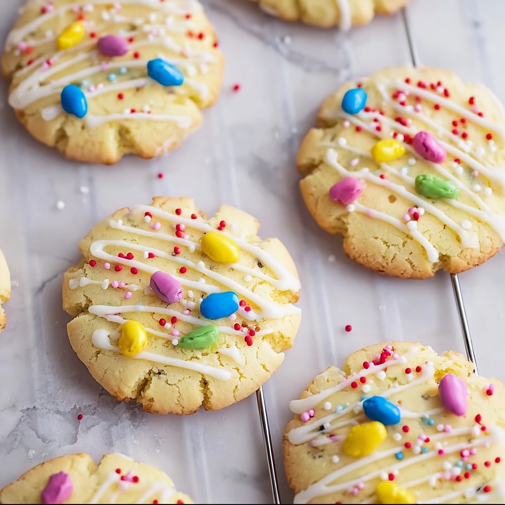 Pastel Candy-Centered Butter Cookies Recipe - Recipe Image