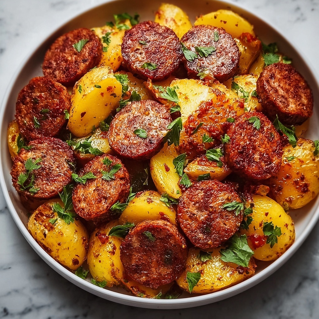 Hearty Smoked Sausage and Potatoes Skillet Recipe - Recipe Image