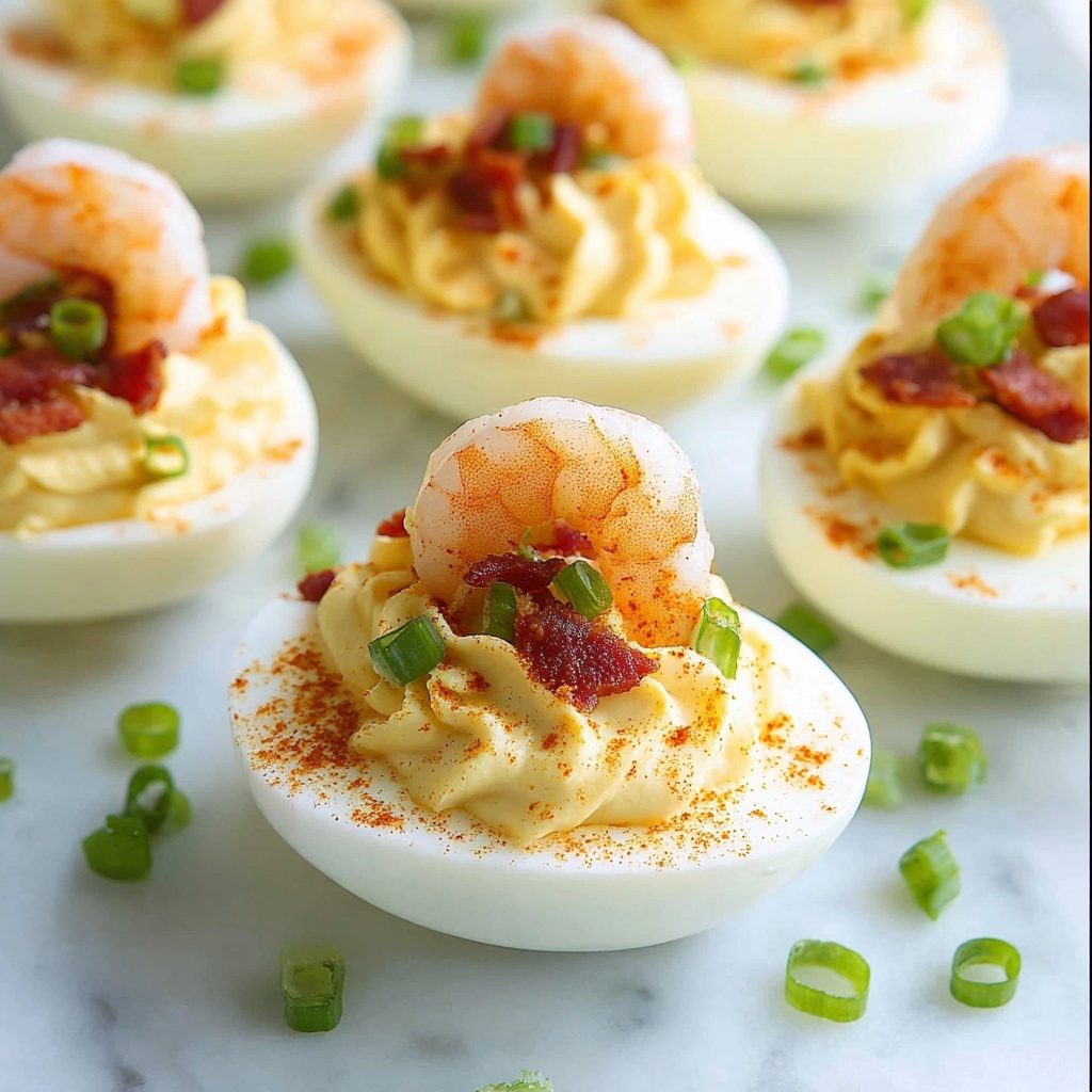 Cajun Shrimp Deviled Eggs Recipe - Recipe Image