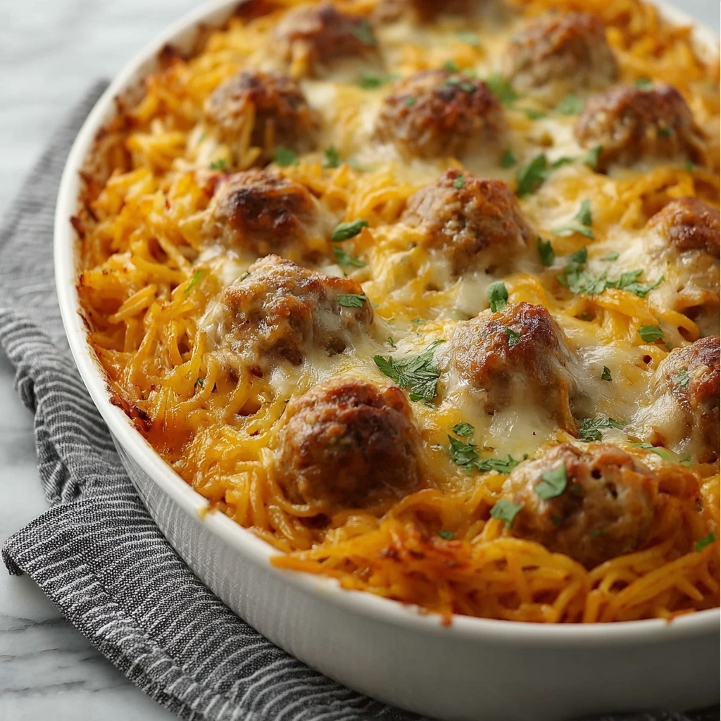 Cheesy Meatballs and Rice Casserole Recipe - Recipe Image