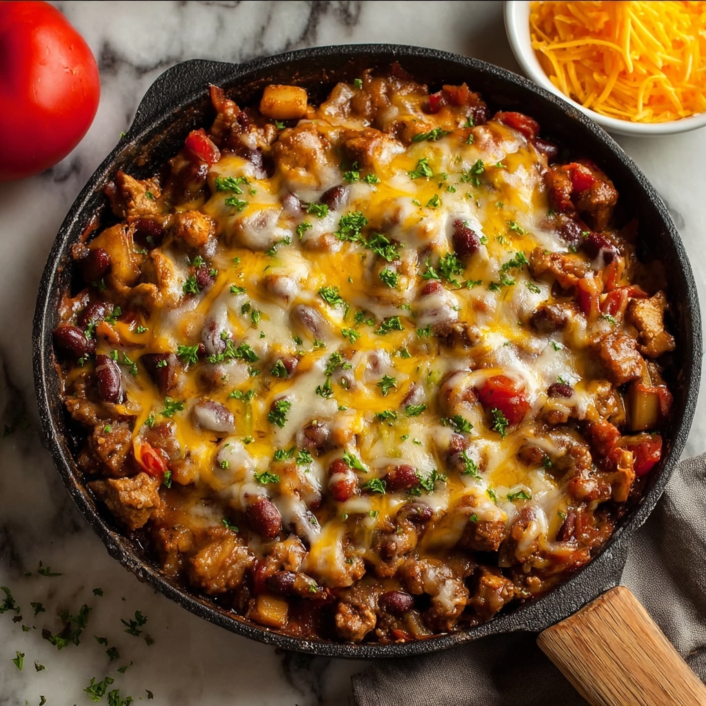 Chili Cheese Potato Skillet Recipe - Recipe Image