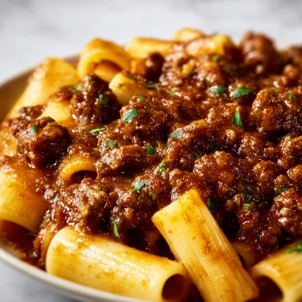 Creamy Garlic Beef Pasta Recipe - Recipe Image