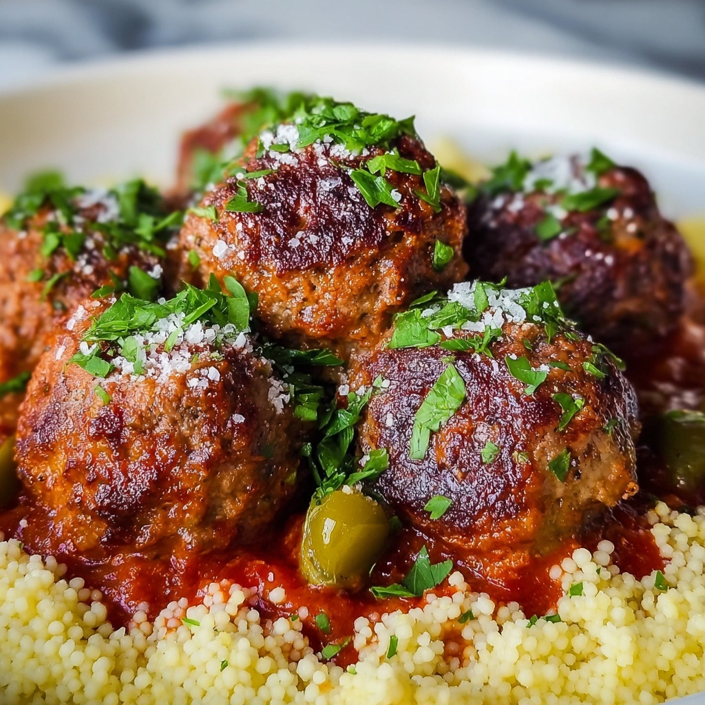 Moroccan Spiced Meatballs in Tomato Sauce Recipe - Recipe Image