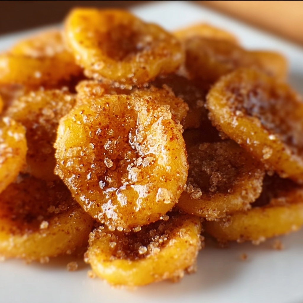 Sweet Cinnamon Air Fryer Banana Chips Recipe - Recipe Image