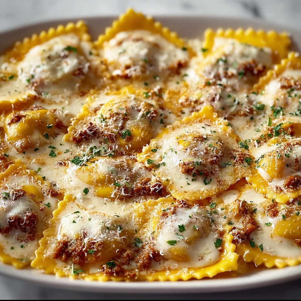 Easy Cheesy Baked Ravioli Recipe - Recipe Image
