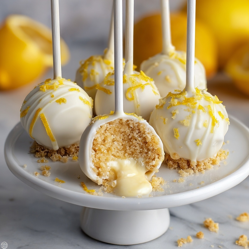 Lemon Meringue Cake Pops Recipe - Recipe Image