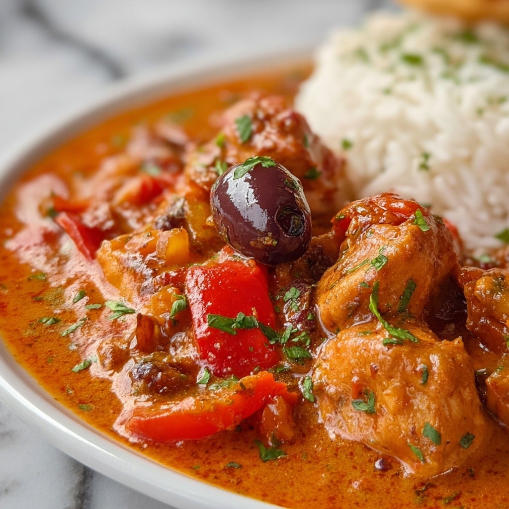 Italian Hunter's Chicken (Chicken Cacciatore) with Brown Rice Recipe - Recipe Image