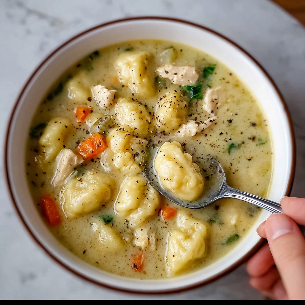 Creamy Winter Lemon Chicken Gnocchi Soup Recipe - Recipe Image